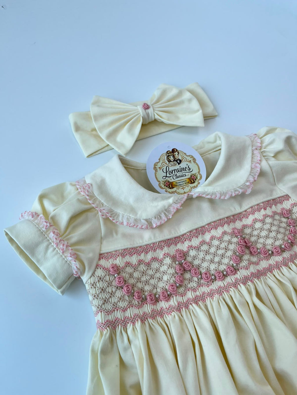Cream Garland Romper