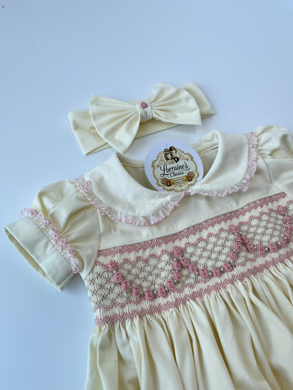 Cream Garland Romper