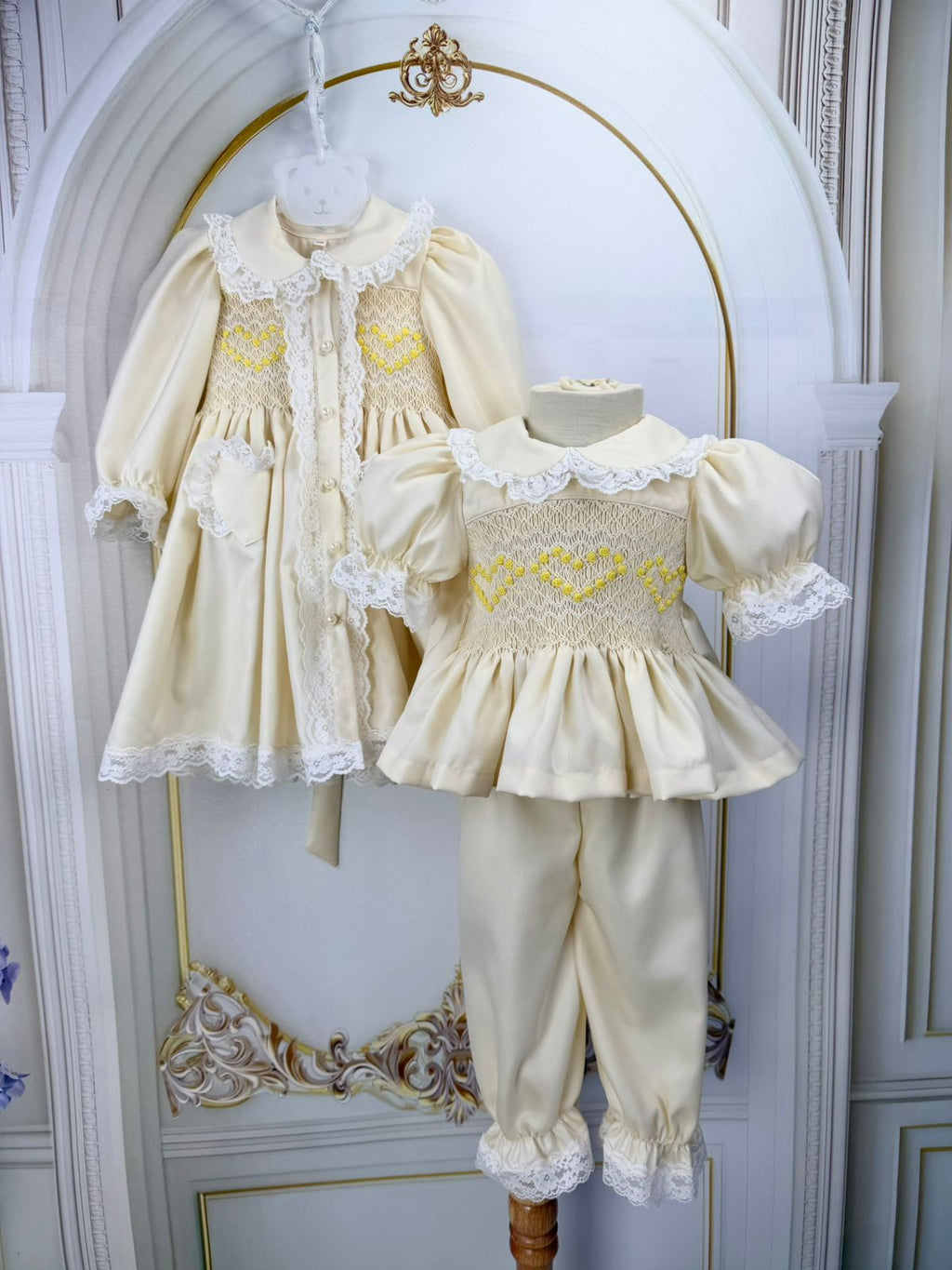 Smocked Heart pyjamas