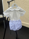 Boys Romper Blue Stripe