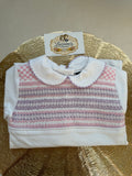 Girls smocked Babygrow